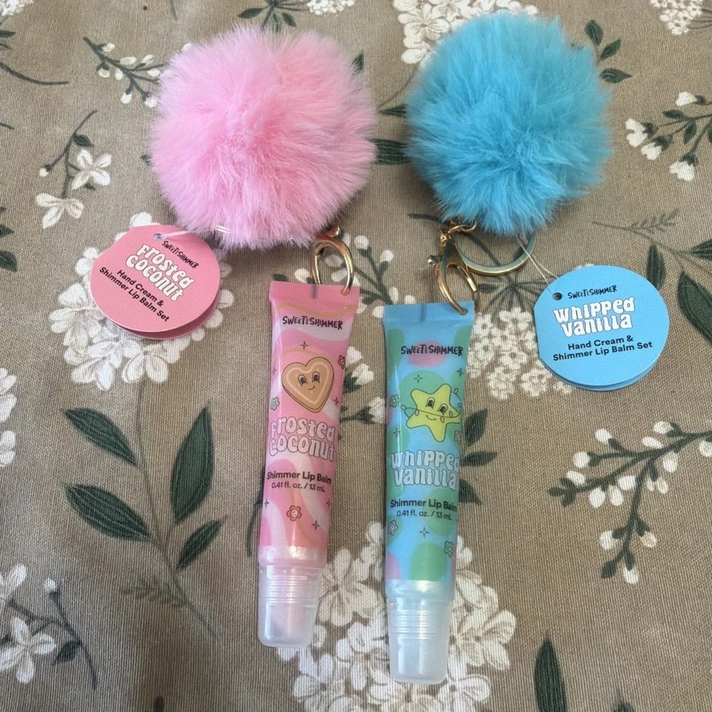 2 Ulta Sweet and Shimmer Lip Balm Whipped Vanilla & Frosted Coconut Key Chains